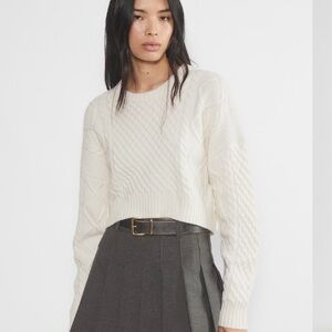 Sunday Best Peggy Cropped Sweater NWT